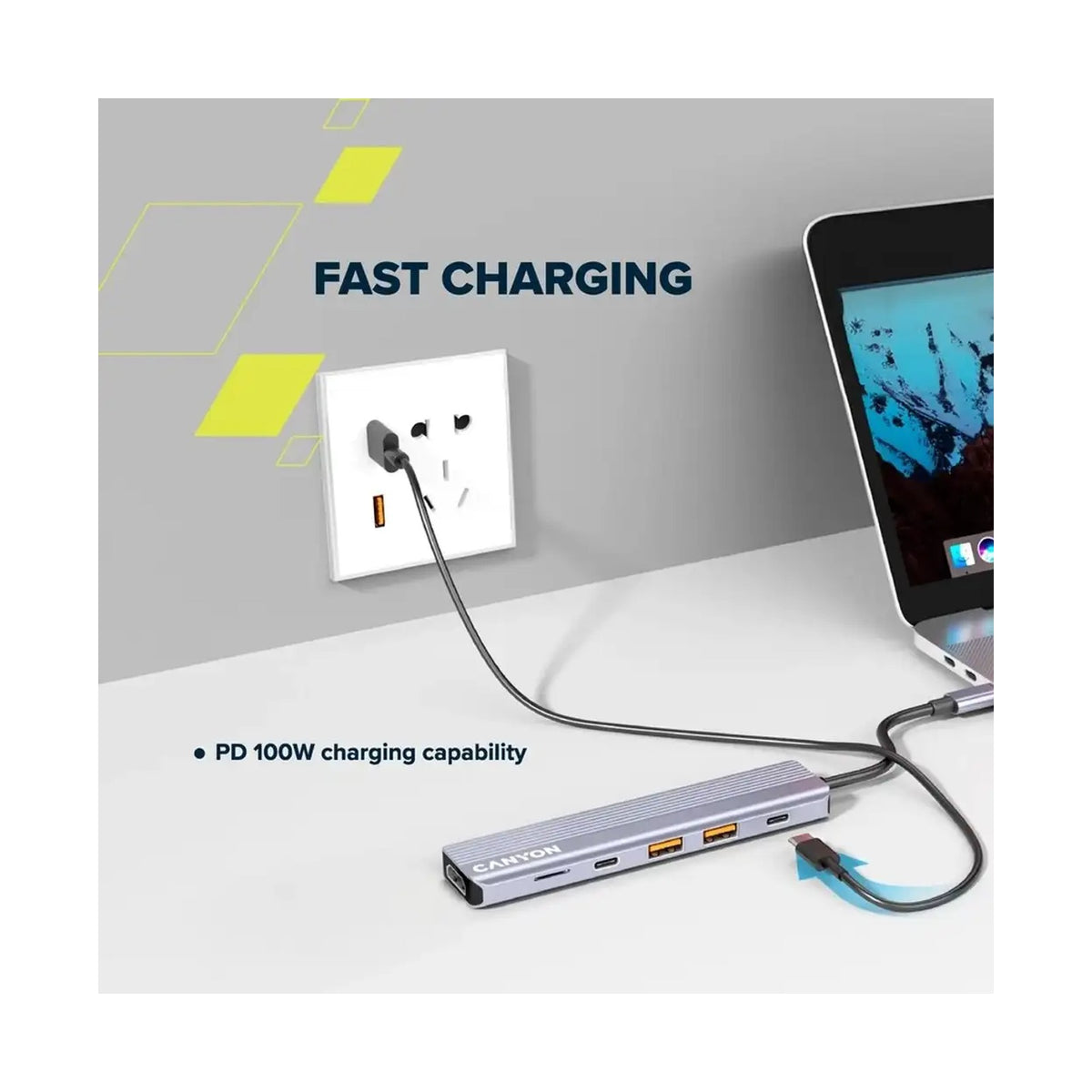 CANYON hub DS-17 6in1 4k USB-C Grey CNS-TDS17