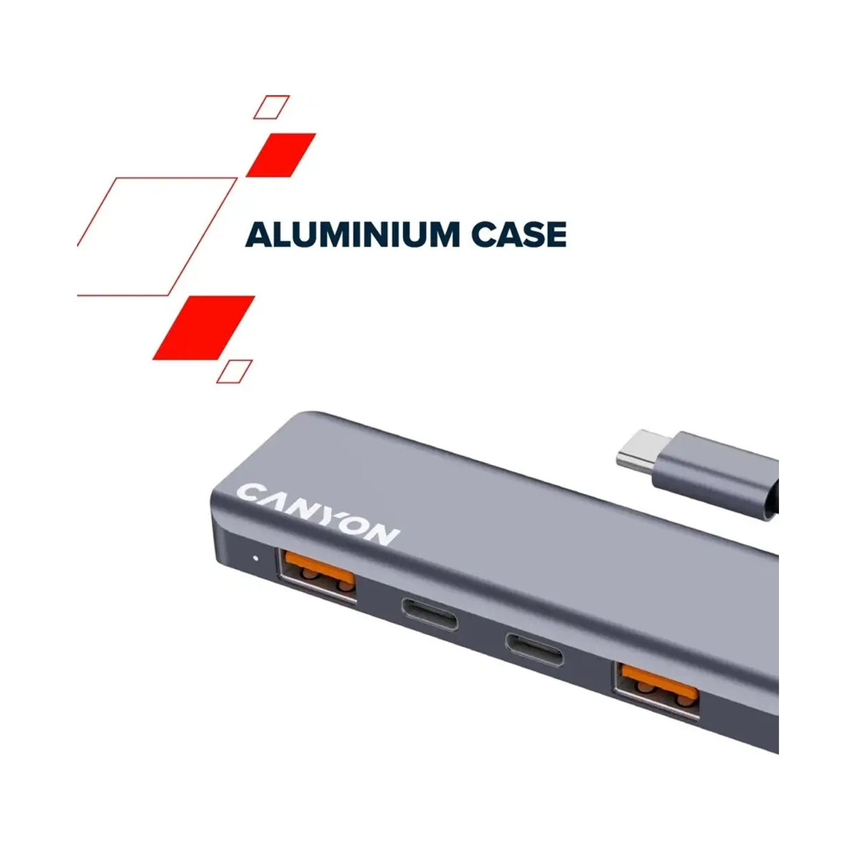 CANYON hub DS-18 5in1 USB-C Grey CNS-TDS18