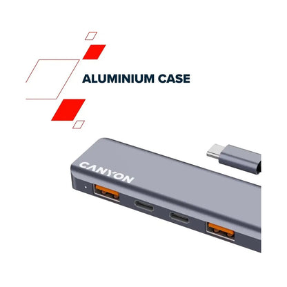 CANYON hub DS-18 5in1 USB-C Grey CNS-TDS18