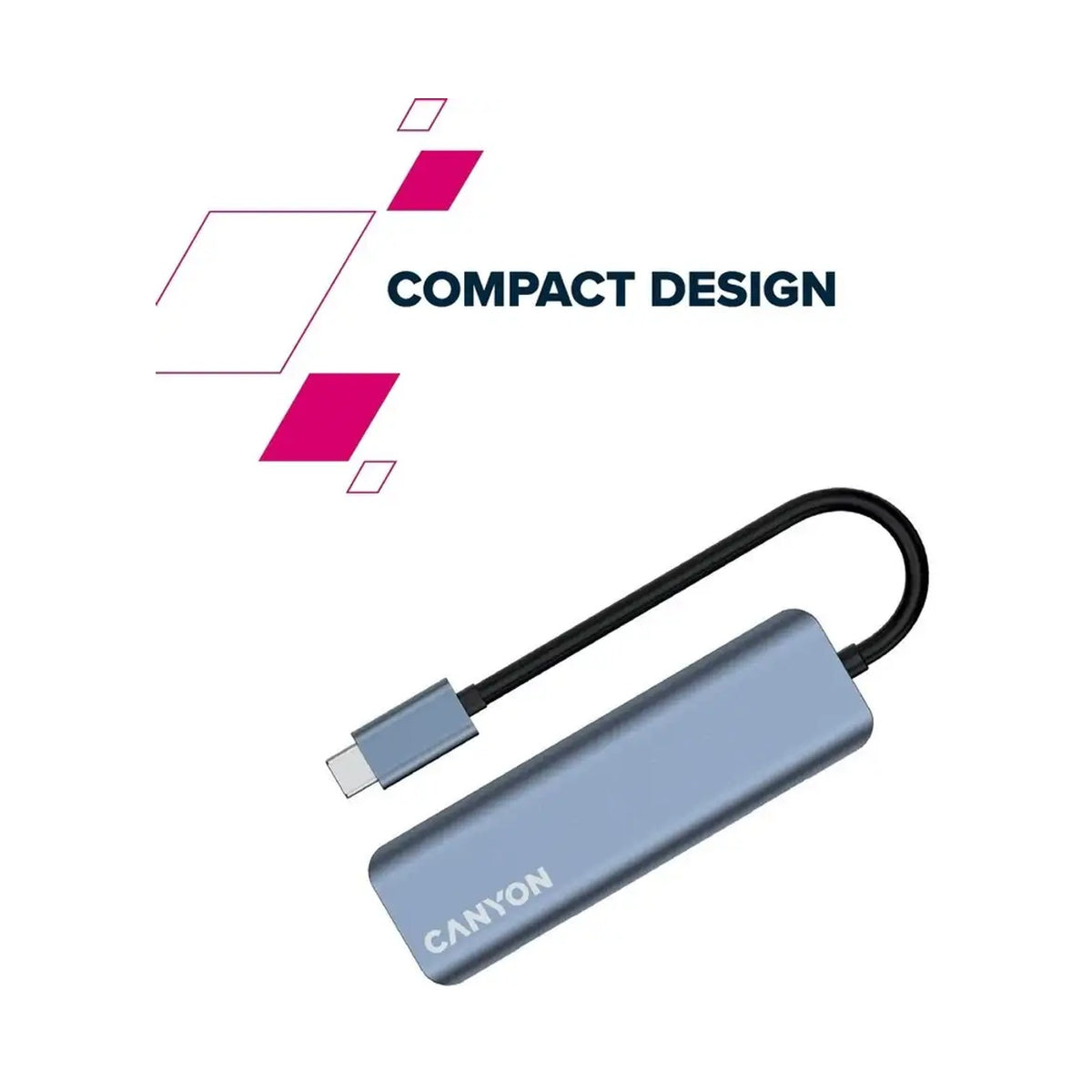 CANYON hub DS-18 5in1 USB-C Grey CNS-TDS18