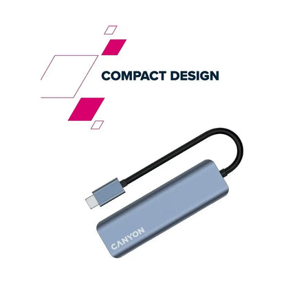 CANYON hub DS-18 5in1 USB-C Grey CNS-TDS18
