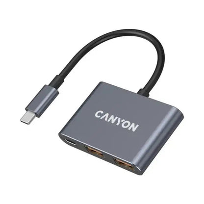 CANYON hub DS-3 3in1 USB-C Dark Grey CNS-TDS3