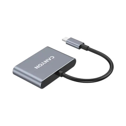 CANYON hub DS-3 3in1 USB-C Dark Grey CNS-TDS3