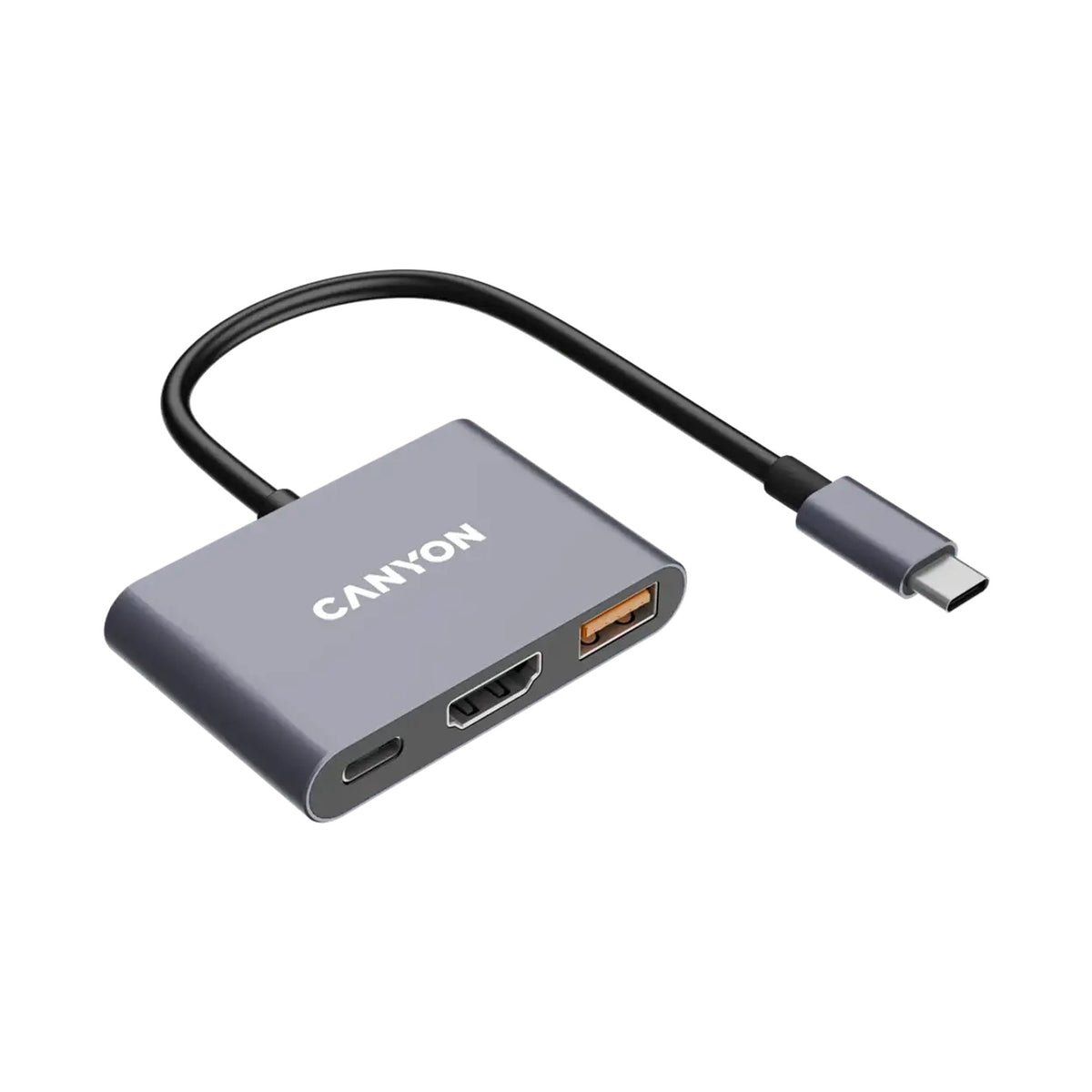 CANYON hub DS-4 3in1 USB-C Grey CNS-TDS4