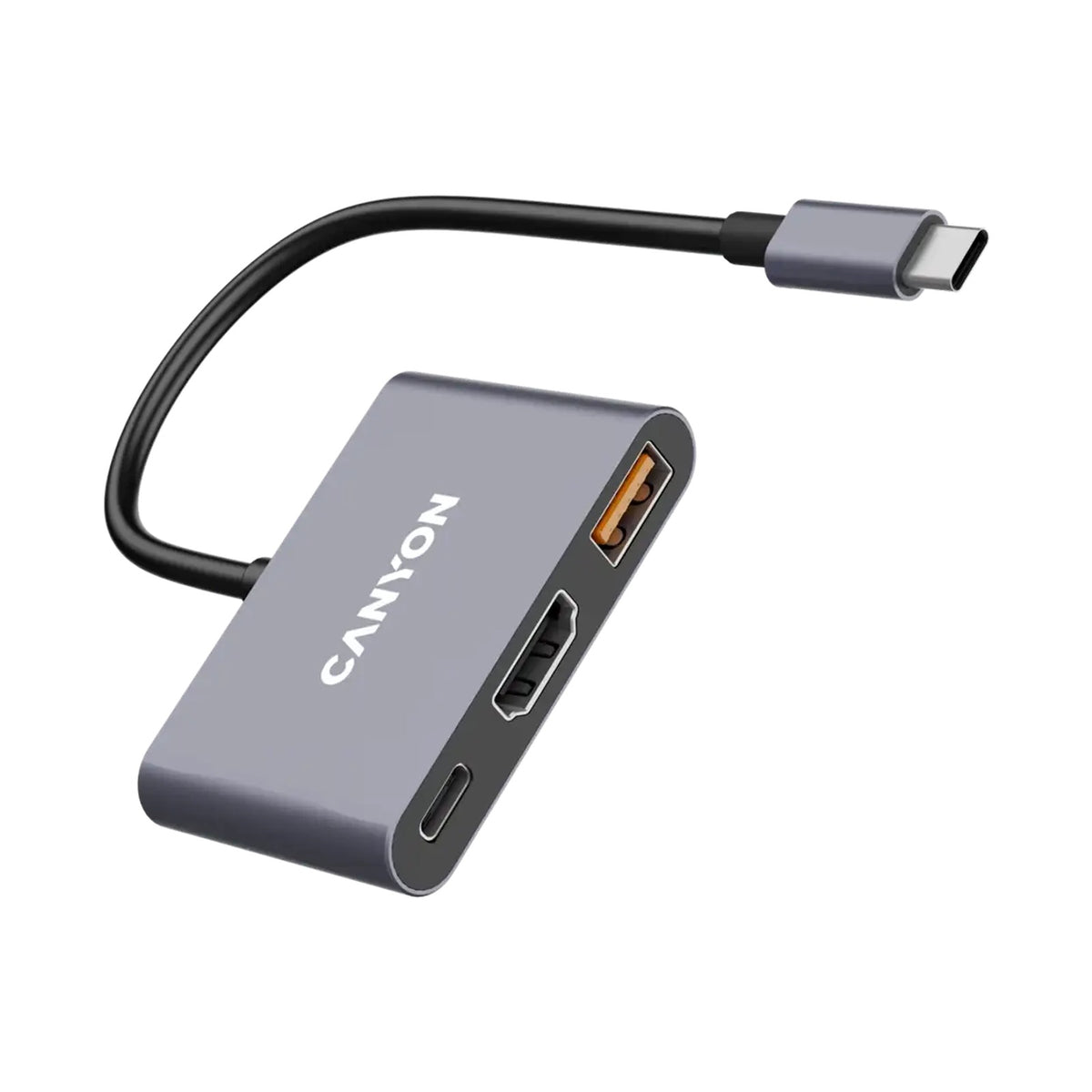 CANYON hub DS-4 3in1 USB-C Grey CNS-TDS4