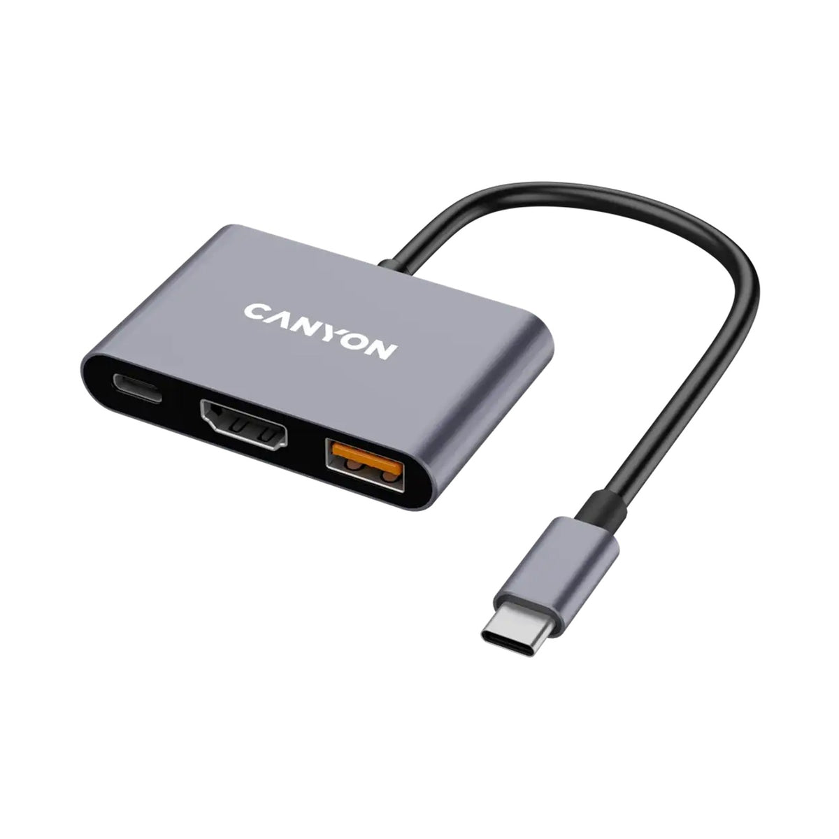 CANYON hub DS-4 3in1 USB-C Grey CNS-TDS4