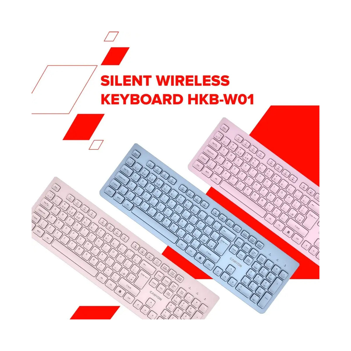 CANYON keyboard HKB-W01 UK/US AAA Wireless Beige CNS-HKBW01BG
