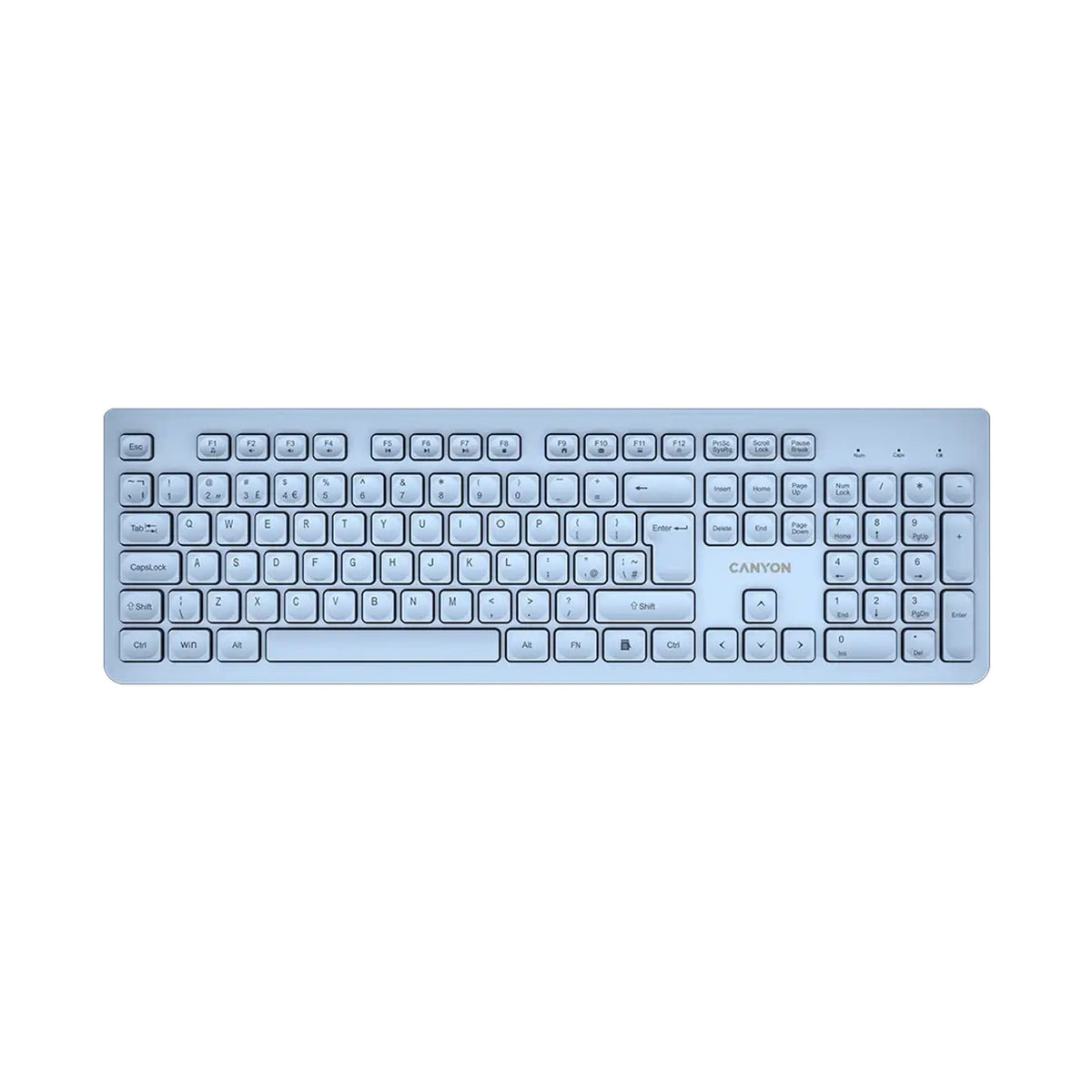 CANYON keyboard HKB-W01 UK/US AAA Wireless Blue CNS-HKBW01BL