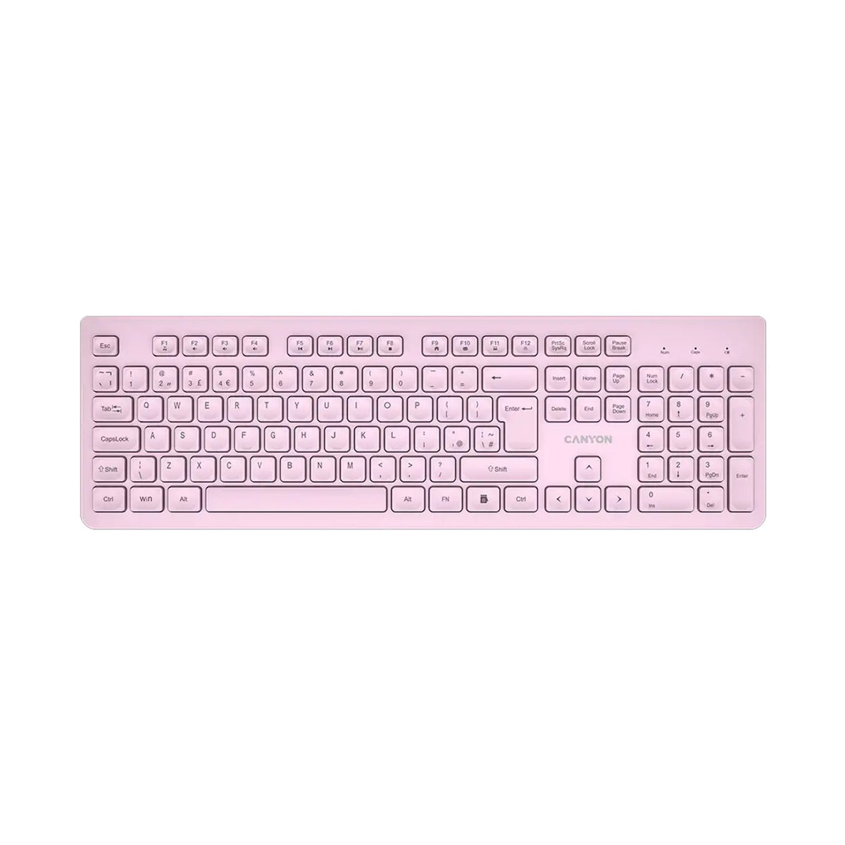 CANYON keyboard HKB-W01 UK/US AAA Wireless Pink CNS-HKBW01P