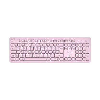 CANYON keyboard HKB-W01 UK/US AAA Wireless Pink CNS-HKBW01P