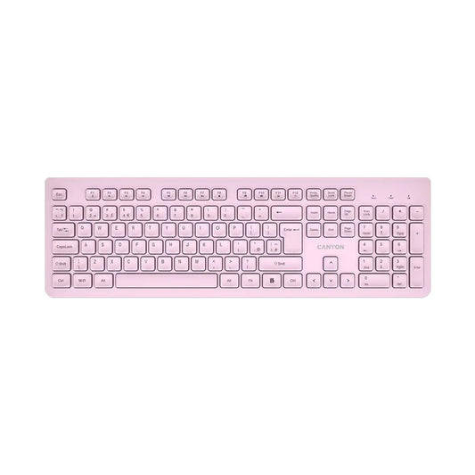 CANYON keyboard HKB-W01 UK/US AAA Wireless Pink CNS-HKBW01P
