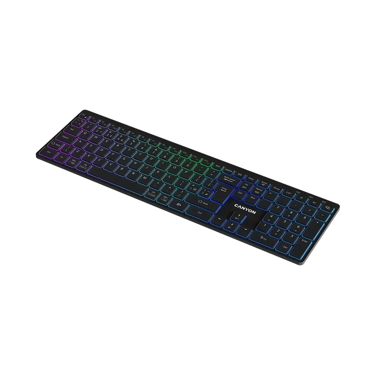 CANYON keyboard HKB-W11 UK/US RGB Dual Mode Wireless Black CNS-HBTK11B