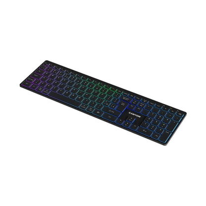CANYON keyboard HKB-W11 UK/US RGB Dual Mode Wireless Black CNS-HBTK11B