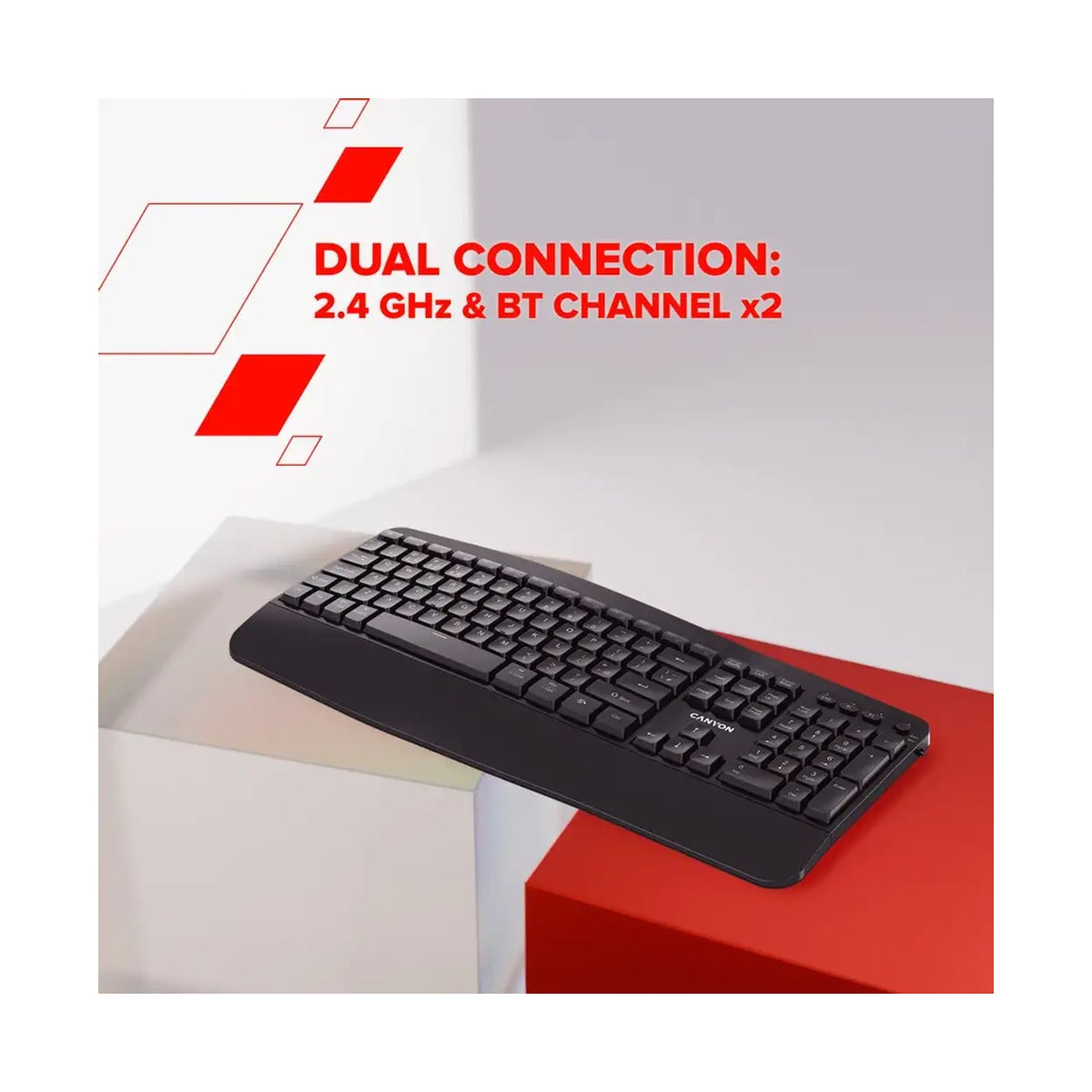 CANYON keyboard HKB-W6 Wireless Black CNS-HKBW6
