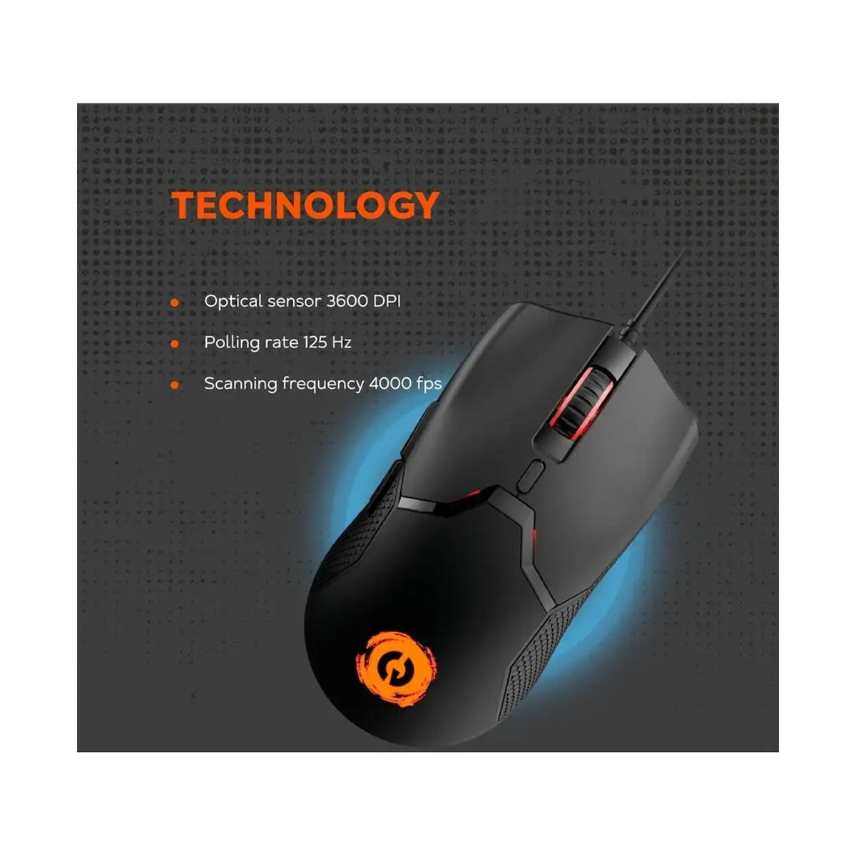 CANYON mouse Carver GM-116 6buttons Wired Black CND-SGM116