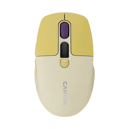 CANYON mouse MW-26 LCD Silent Dual Mode Wireless Yellow CNS-CMSW26Y