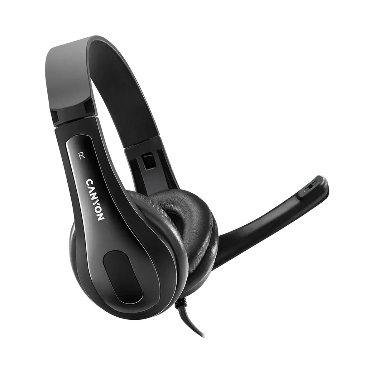 CANYON PC headset CHSU-1 PC Mic USB 2m Black CNS-CHSU1B