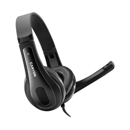CANYON PC headset CHSU-1 PC Mic USB 2m Black CNS-CHSU1B