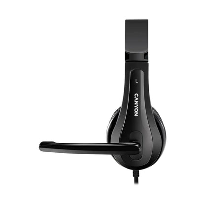 CANYON PC headset CHSU-1 PC Mic USB 2m Black CNS-CHSU1B