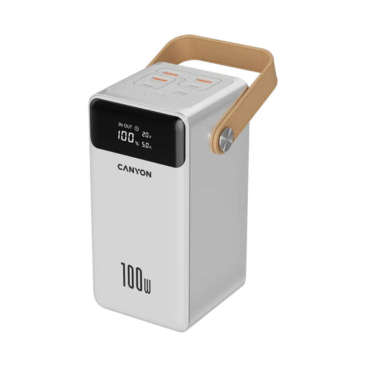 CANYON power bank OnPower 610 metal 60000 mAh PD100W White CNS-CPB610W