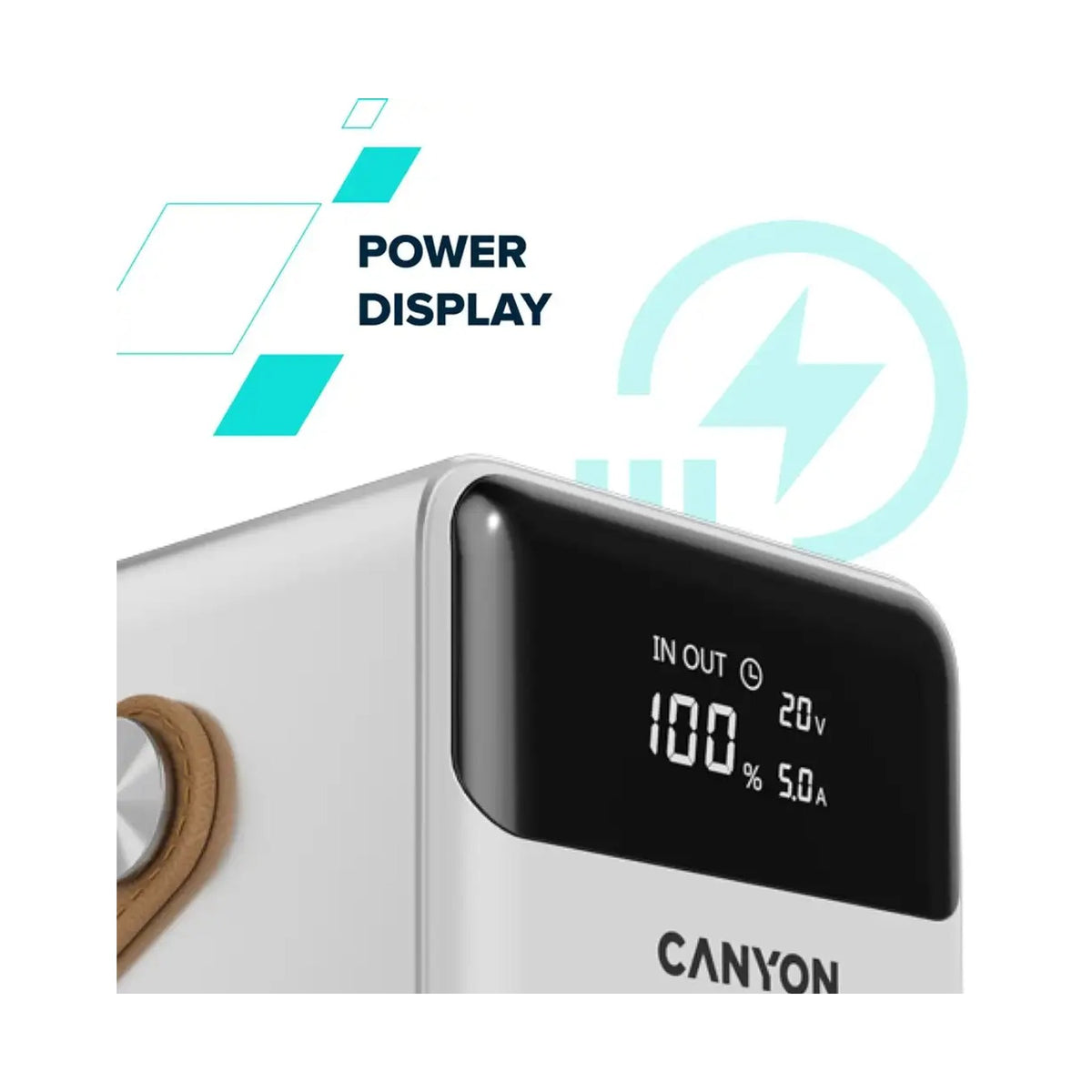 CANYON power bank OnPower 610 metal 60000 mAh PD100W White CNS-CPB610W
