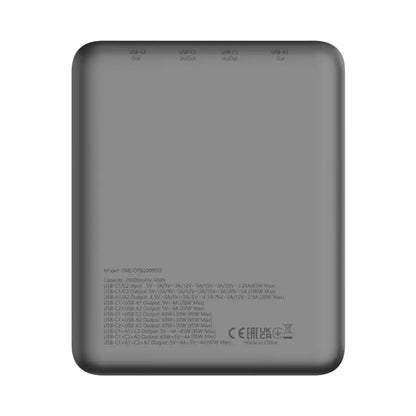 CANYON power bank PB-2008 LED FLAT 20000 mAh PD100W QC3.0 Dark Grey CNE-CPB2008DG