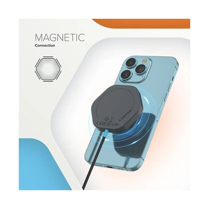 CANYON wireless charger HEXAGON 110 Dark Grey Blue CNS-WCS110