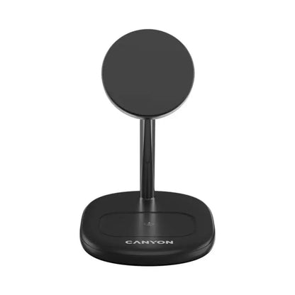 CANYON wireless charger WCS-205 15W Qi2 2in1 w/o adapter Black CNS-WCS205BW/A