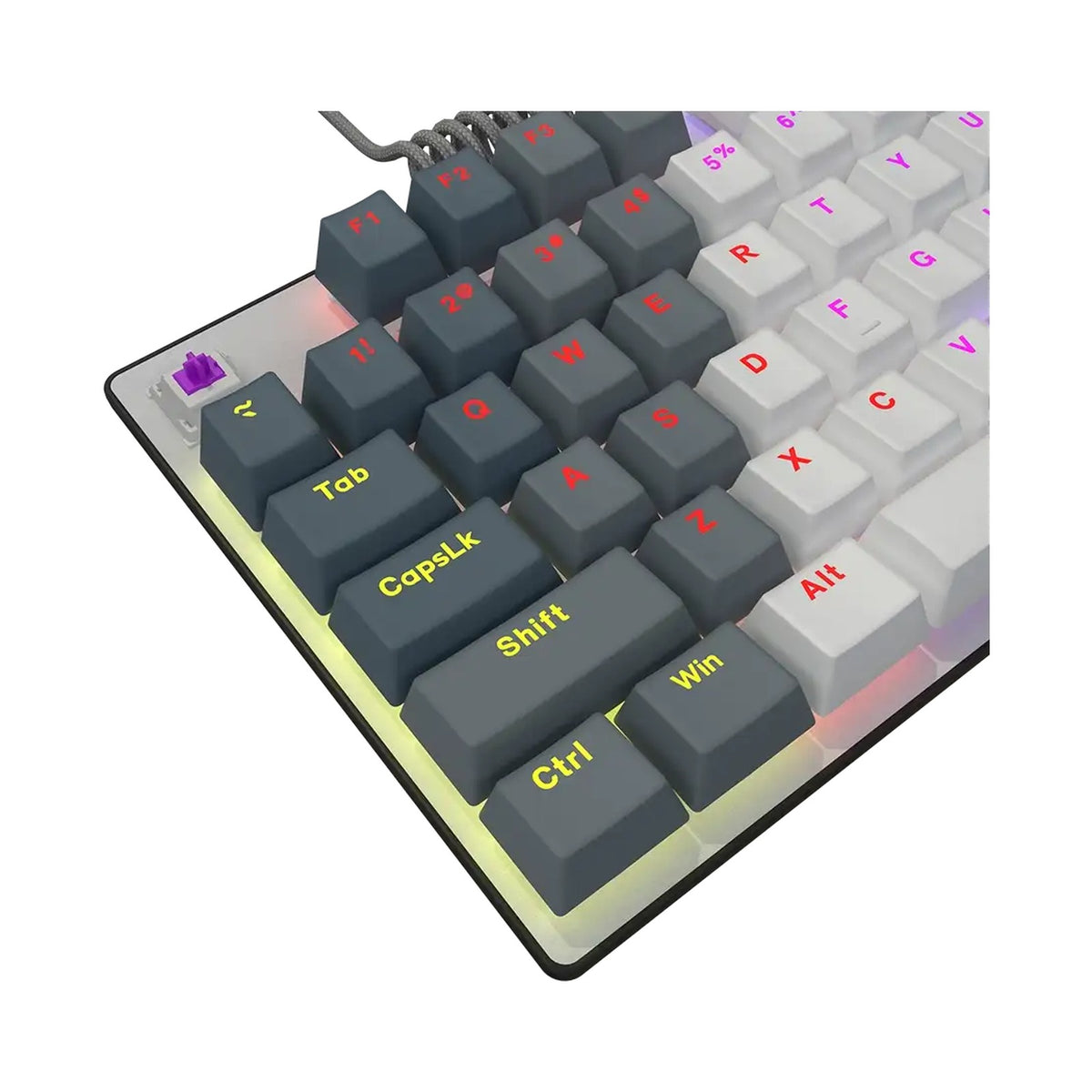 LORGAR Azar 514TKL Wired RGB mechanical gaming keyboard white EN layout LRG-GK514TKL-WH-US