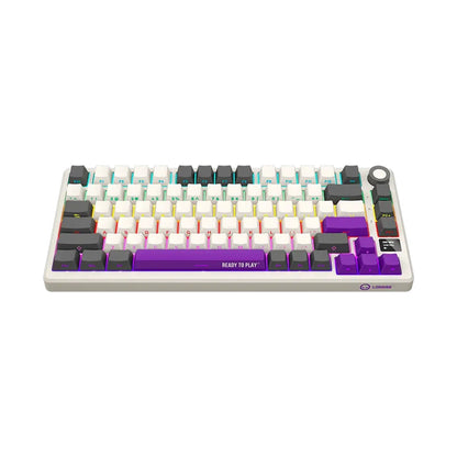 LORGAR KBP7075W Wireless Mechanical Gaming Keyboard Pro Beige LRG-KBP7075W-RT-US