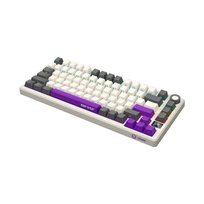 LORGAR KBP7075W Wireless Mechanical Gaming Keyboard Pro Beige LRG-KBP7075W-RT-US