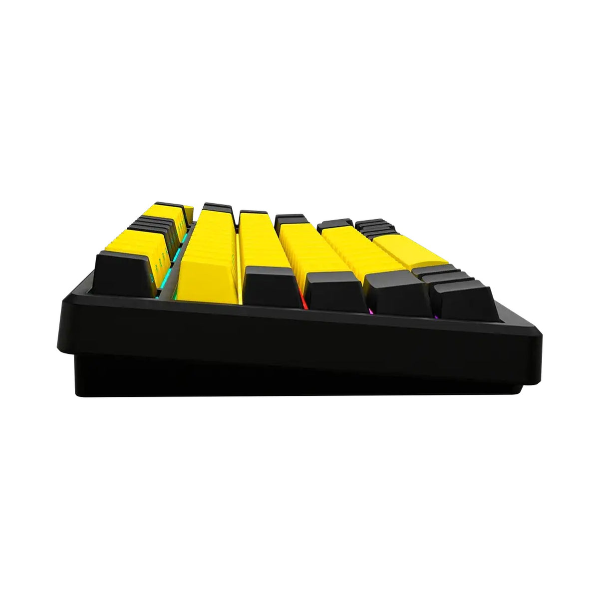 LORGAR KBP7075W Wireless Mechanical Gaming Keyboard Pro Black/yellow LRG-KBP7075W-YL-US