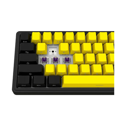 LORGAR KBP70MW Wireless Mechanical Gaming Keyboard Pro Black/yellow LRG-KBP70MW-YL-US