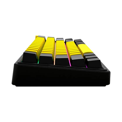 LORGAR KBP70MW Wireless Mechanical Gaming Keyboard Pro Black/yellow LRG-KBP70MW-YL-US