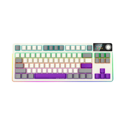 LORGAR KBP70TKLW Wireless TKL Mechanical Gaming Keyboard Pro Beige LRG-KBP70TKLW-RT-US