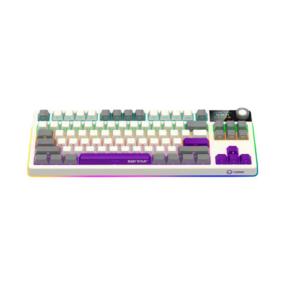 LORGAR KBP70TKLW Wireless TKL Mechanical Gaming Keyboard Pro Beige LRG-KBP70TKLW-RT-US