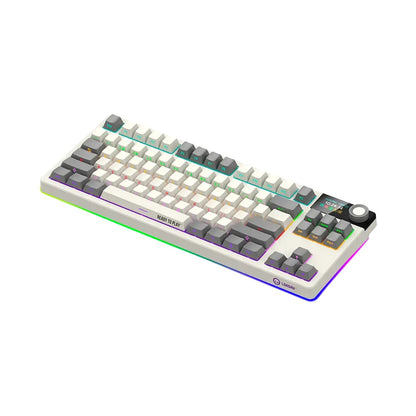 LORGAR KBP70TKLW Wireless TKL Mechanical Gaming Keyboard Pro Beige LRG-KBP70TKLW-RT-US