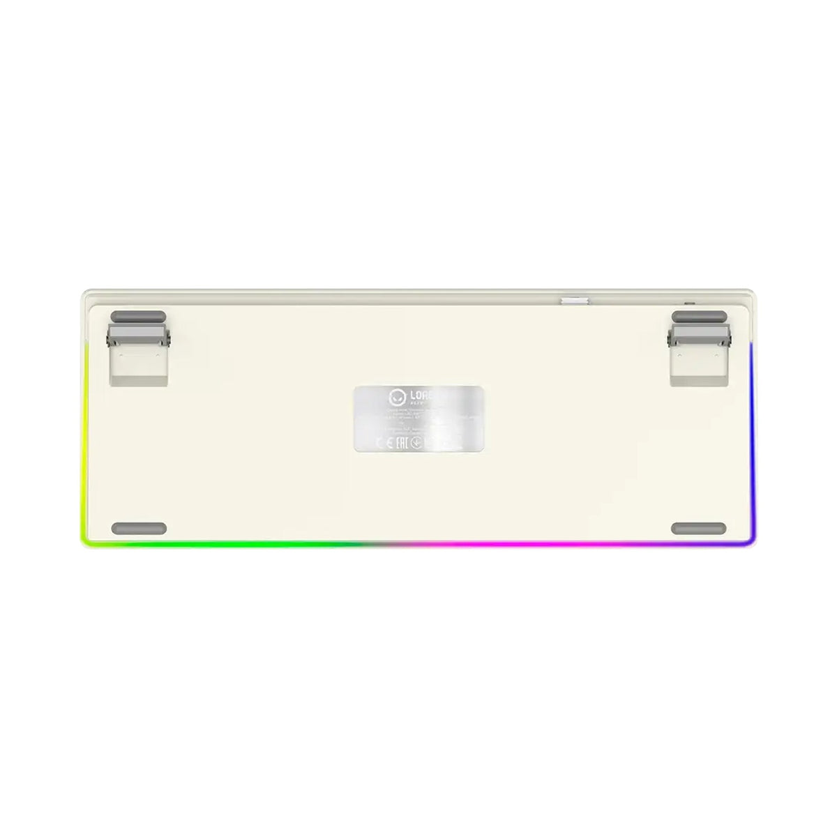 LORGAR KBP70TKLW Wireless TKL Mechanical Gaming Keyboard Pro Beige LRG-KBP70TKLW-RT-US