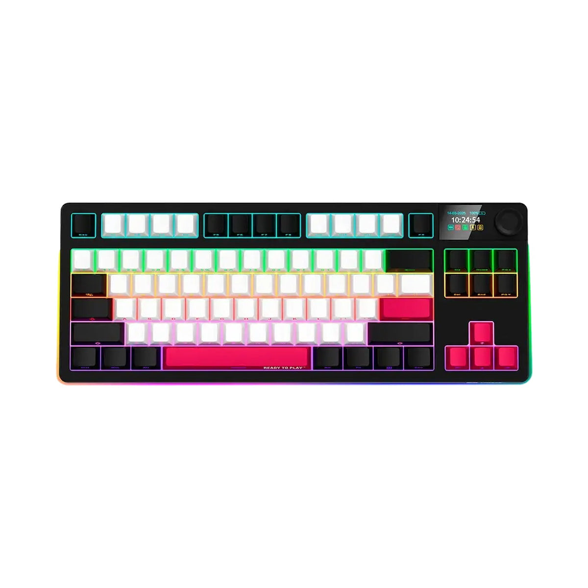 LORGAR KBP70TKLW Wireless TKL Mechanical Gaming Keyboard Pro Black/red LRG-KBP70TKLW-BK-US