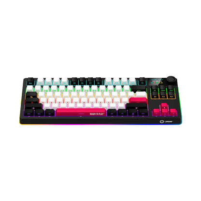 LORGAR KBP70TKLW Wireless TKL Mechanical Gaming Keyboard Pro Black/red LRG-KBP70TKLW-BK-US