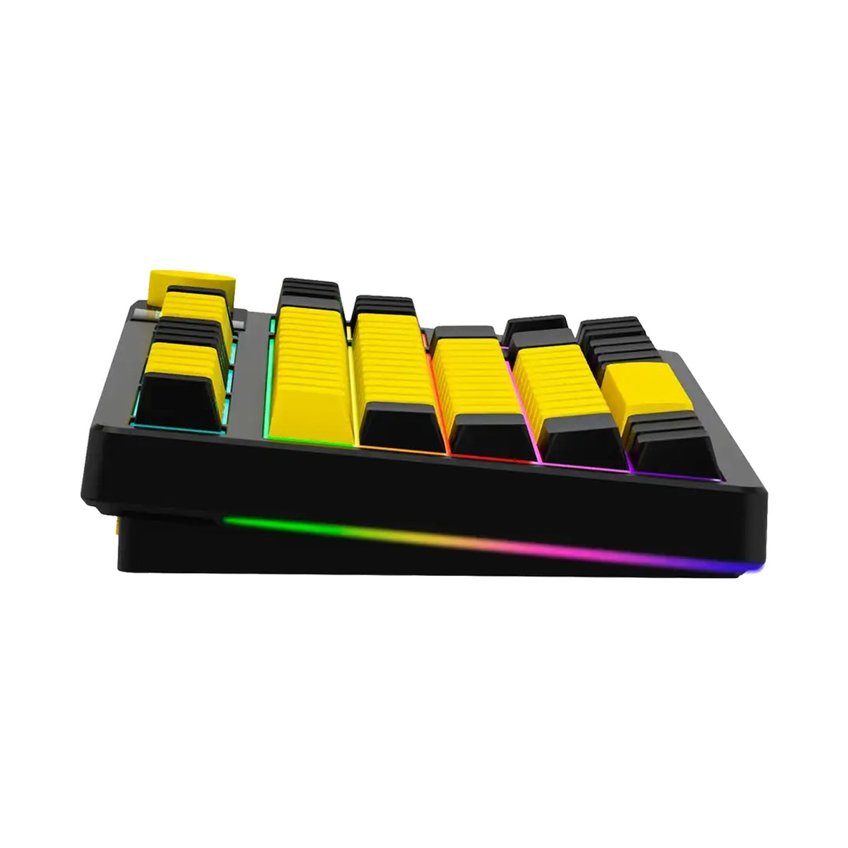 LORGAR KBP70TKLW Wireless TKL Mechanical Gaming Keyboard Pro Black/yellow LRG-KBP70TKLW-YL-US