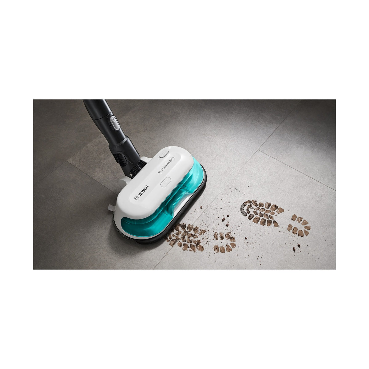 Bosch Rechargeable 2 in 1 Vacuum and Mop Unlimited 7 ProHygienic Aqua White BCS71HYG1