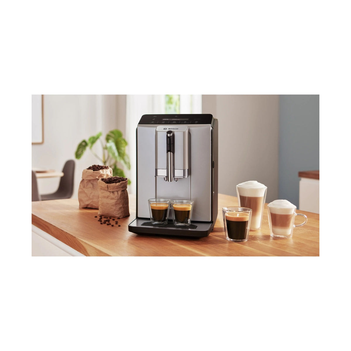 Bosch Series 2 Fully automatic coffee machine VeroCafe Silk Silver TIE20301