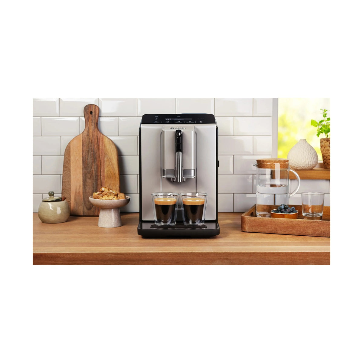 Bosch Series 2 Fully automatic coffee machine VeroCafe Silk Silver TIE20301