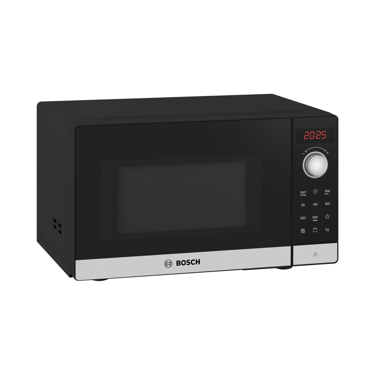 Bosch Series 2 Stainless steel Microwave with grill Black FEL053MS2