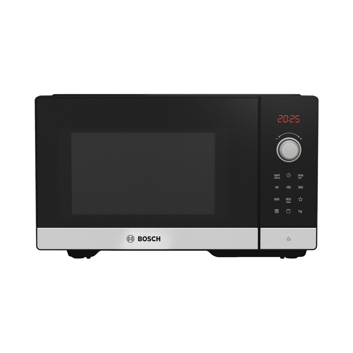 Bosch Series 2 Stainless steel Microwave with grill Black FEL053MS2