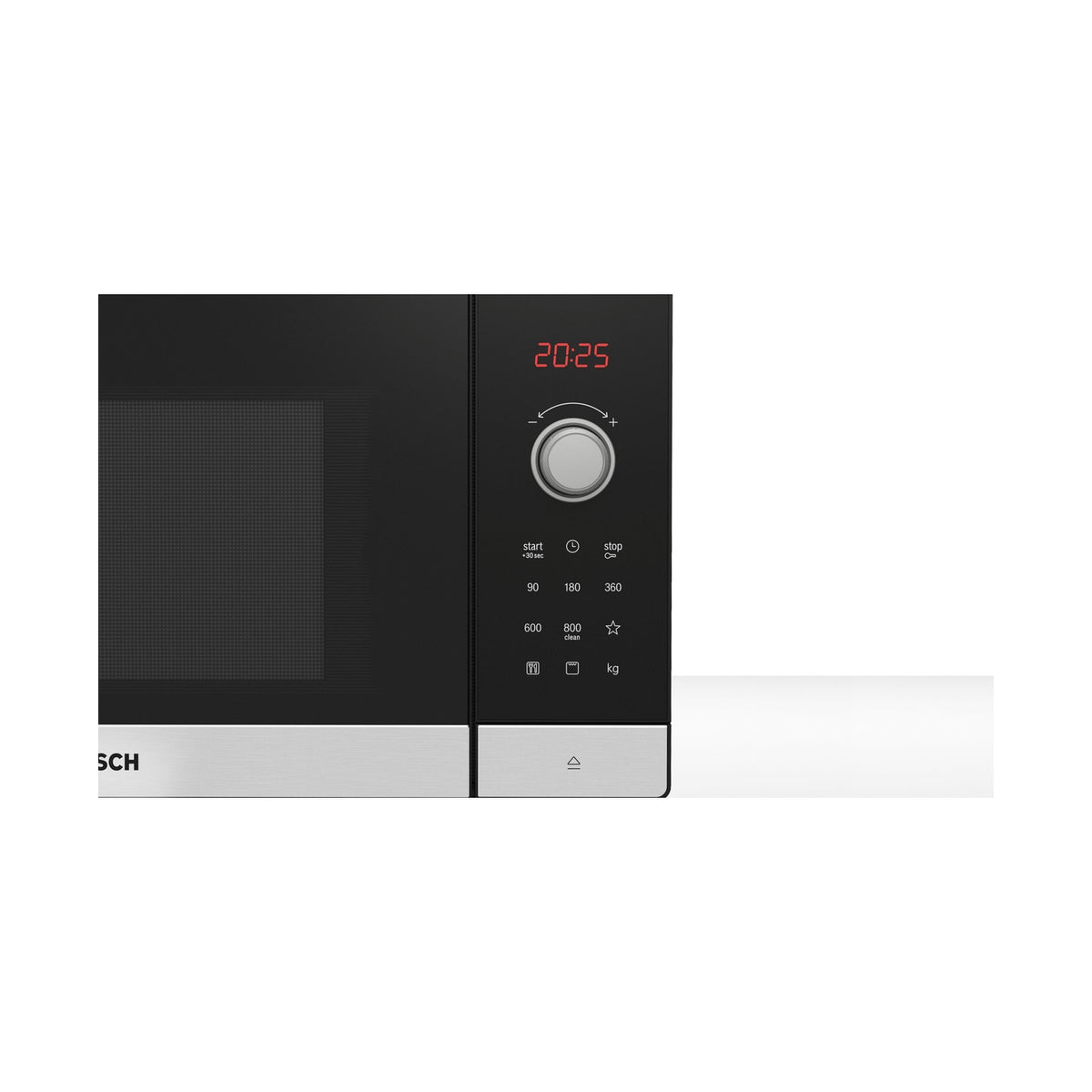 Bosch Series 2 Stainless steel Microwave with grill Black FEL053MS2
