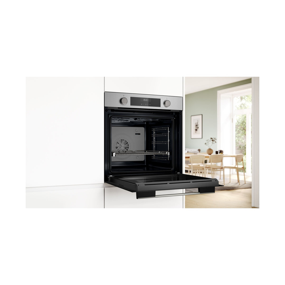 Bosch Series 4 Built in Steam Oven 60 x 60 cm Stainless steel HUA736ER0Z