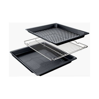 Bosch Series 4 Built in Steam Oven 60 x 60cm Black Stainless Steel HUA736EG0Z