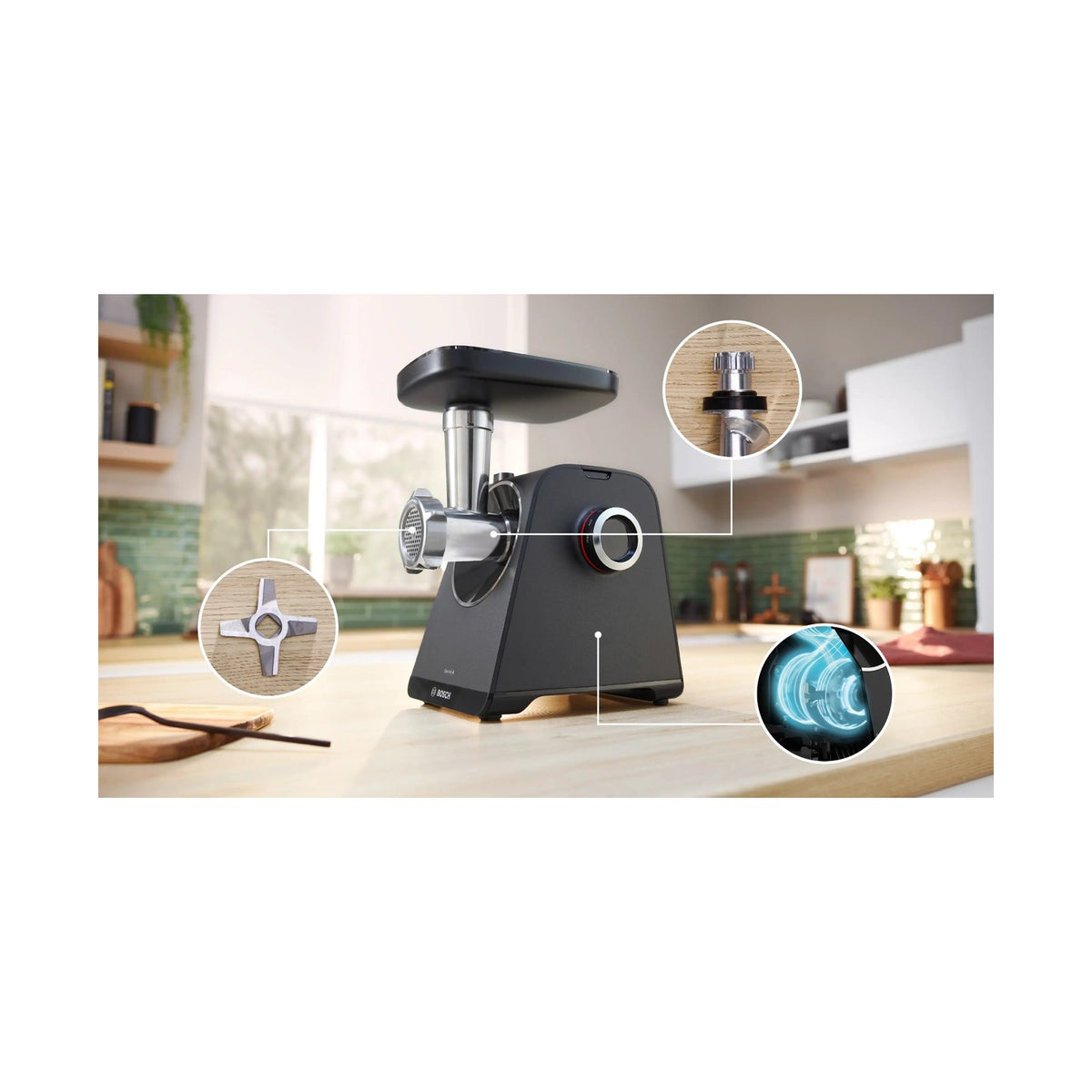 Bosch Series 4 Food mincer 1900 W Black MFWS440B